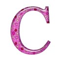 shiney capital pink c