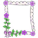 flower frame bow left