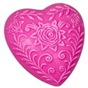 pink flower heart