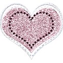 pink metal heart