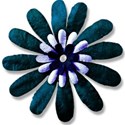 turquoise blue flower