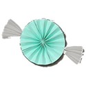 paper flower turquoise