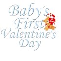 baby s first valentine s day blue