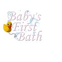 baby s first bath pink