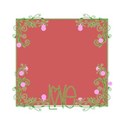 flower frame pink