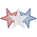 red white and blue stars