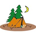 tent with sleeping person