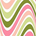 pink and green waves background