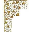 Gold Floral corner