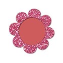 Pink Glitter Flower Frame