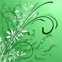 Green Swirly background