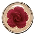 rose glass button