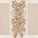 beige laced up layering paper 