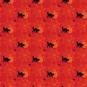 cat orange red background paper