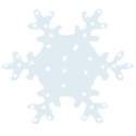 snowflake light blue