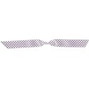 purple polka dot pinched ribbon