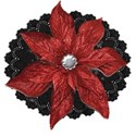 Flower Black Lace Red Flower