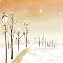 winter urban road background