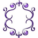 Border frame violet