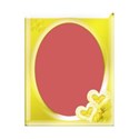 oval babyyell frame yellow glass