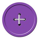 flat purple button stitched