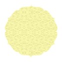 round paper lace yellow