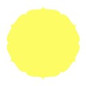 round paper yellow