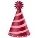 pink flower stripe hat