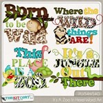 Its A Zoo In Here Word Art
