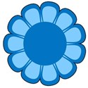 flower 2 blue