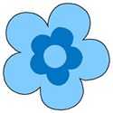 flower 4 blue