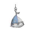 charm blue sailboat