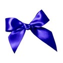 tied bow blue