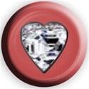 peach heart button