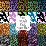 Funky Animal Print Paper Pack