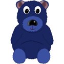 teddy bear blue