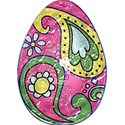 Foil Paisley Egg