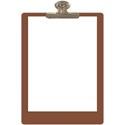 clipboard with paper