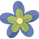 Flower Paper Blue