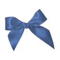 tied bow dark blue