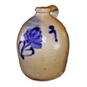 Antique Jug Blue Motif