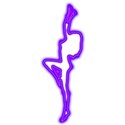 Dancer Purple neon