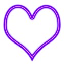 Hearts purple