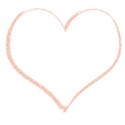 pastel pink heart frame