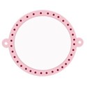 round pink tag