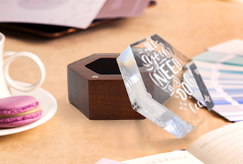 Customized Hexagon Wood Jewelry Box Customized Hexagon Wood Jewelry Box