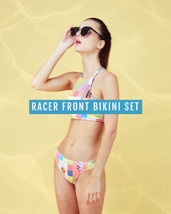 Racer Front Bikini Set