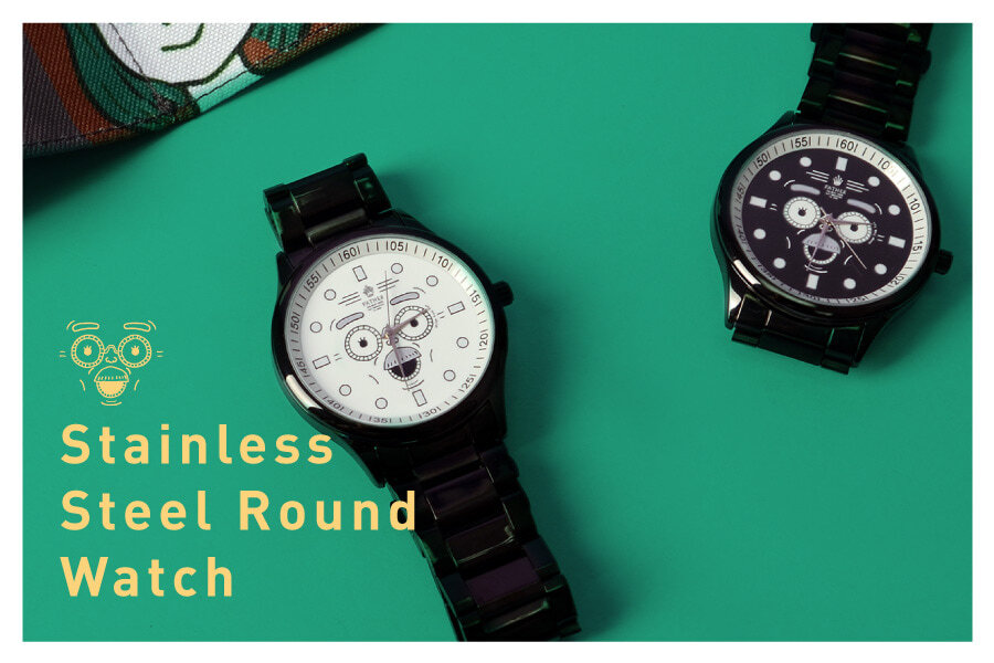Custom Stainless Steel Round Watch