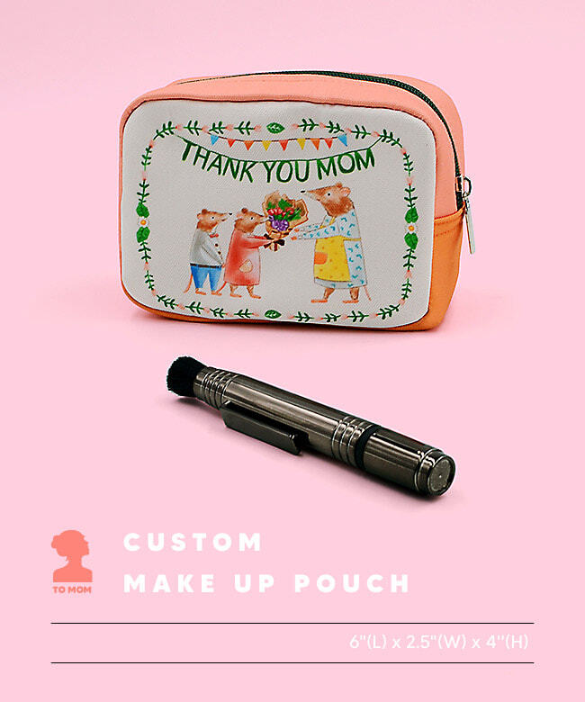 Custom make up pouch