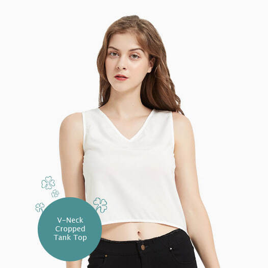 V-Neck Cropped Tank Top